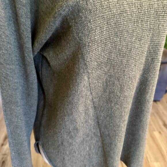 Vince Lux Women's Grey Wool & Cashmere Blend Knit Top Size M Minimalist Classic - Picture 7 of 9